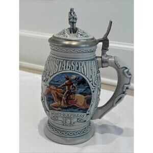 Vintage Avon Fine Collectibles Salute to the Postal Service Pony Express Stein